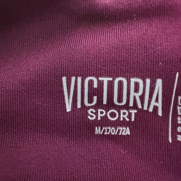Victoria Sport Victoria’s Secret Leggings Criss Cross Leg Bordeaux Size Medium - Picture 7 of 8